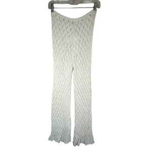 SNDYS Claire Pants in Natural XX-Small New Womens Cream Crochet Coverup thumbnail 6