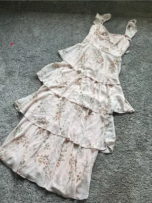 Wayf Blush Floral Tiered Maxi Dress thumbnail 2