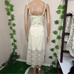 Elegant Lace White Dress New thumbnail 10