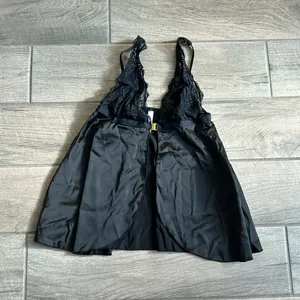 Being my most beautiful self black open front lingerie thumbnail 1
