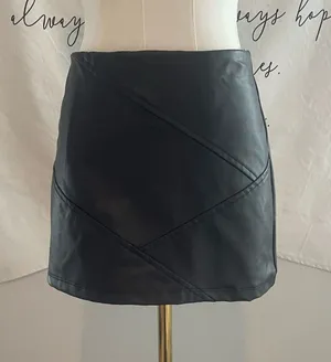 Altar'd State Faux Leather Skirt Mini Size XS thumbnail 1