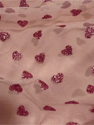 Superdown Fifi Pink Glitter Heart Strapless Mini Dress XS NWT Coquette Barbie thumbnail 10