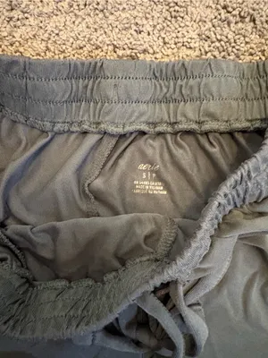 aerie Sage Green Athletic Drawstring Shorts in Silky Soft Fabric thumbnail 3