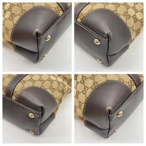 Gucci GG monogram canvas and leather tote thumbnail 12