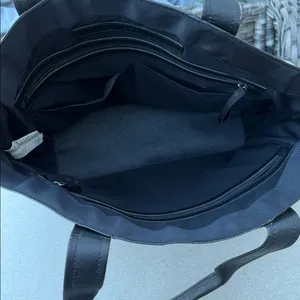 Lululemon Black Leather Tote Bag thumbnail 6