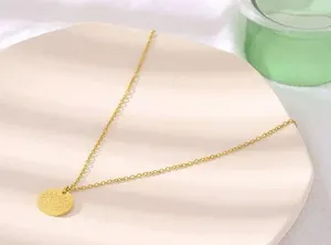 Stainless Steel Round Eye Pendant Necklace thumbnail 3