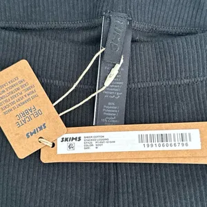 Skims Sheer Cotton Stacked Leggings Soot Size Medium thumbnail 8