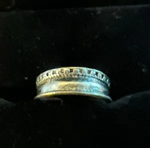 Unisex Stainless Steel Silver Pinky Ring thumbnail 1