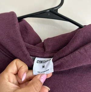 Gymshark Rest Day Burgundy Hoodie Size M thumbnail 7
