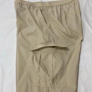 Uniqlo,Women’s ,Cream, Long, Cargo Pants With Elastic Ankle.Size-Large. thumbnail 10