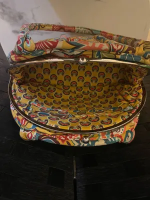 VERA BRADLEY PROVENCAL Eloise Kisslock Purse 9.5 x 12 x 4.5 Preloved thumbnail 10