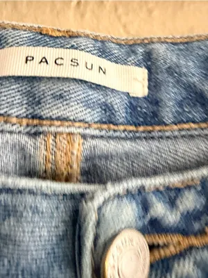 PacSun Light Blue Flare Jeans, waist 13", inseam 30", rise 7" thumbnail 3