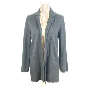 J CREW Gray Sophie Open Front Knit Jacket With Pockets Size Medium thumbnail 4