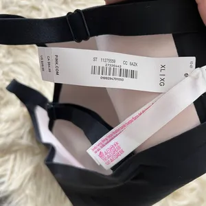 NWT Victoria's Secret PINK Marshmallow Lightly Lined Wireless Comfy Bra Black XL thumbnail 4