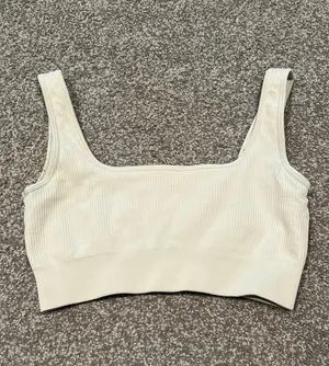 Amazon Cream/White Crop Top thumbnail 1