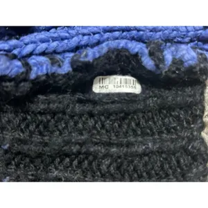 RAG & BONE Blue Black Chunky Knit Sweater XS Crewneck Pullover Wool Blend Cozy thumbnail 6