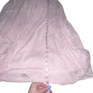 NSR Blush Pink Midi Fit‎ & Flare Lace Crochet Dress Size XL Sleeveless Floral thumbnail 8