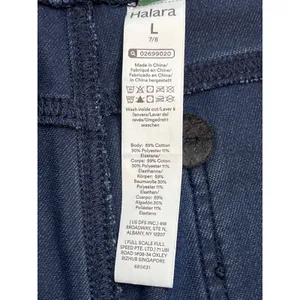 Halara Flex High Waisted Crossover Pockets 7/8 blue jeans, size large, 02699020 thumbnail 4