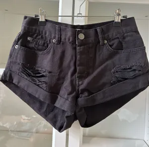 Revolve Black Jean Shorts thumbnail 1