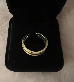 Gorgeous Ladies Golden Faux Gemstone Adjustable Statement Ring Size 7-9 thumbnail 2
