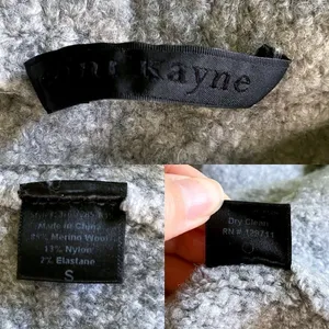 Jenni Kayne Sweater Boucle‎ Duster Coat Merino Wool Cardigan Open Grey S GUC thumbnail 7