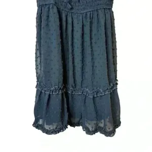 Altar'd‎ State Women's M Blue Swiss Dot Tiered Mini Dress Sleeveless babydoll thumbnail 5