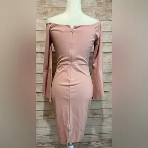 Lulus All She Wants Off-the-Shoulder Midi Dress size medium thumbnail 5