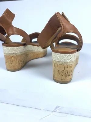 Universal Thread Womens Wedge Sandals 6.5 Brown Platform Espadrille Ankle Strap thumbnail 12
