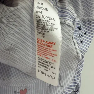 Topshop Long 2 Piece Collar Button Down Pajamas Set Hearts Size‎ 4 thumbnail 8