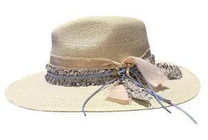 Guera Custom Straw Fedora Hat – Handmade Straw Fedora, Size XL thumbnail 1