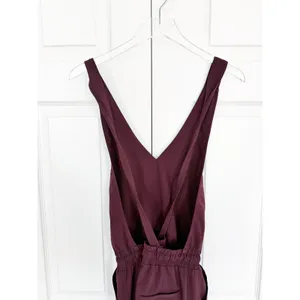 Albion Classic Overall Jumpsuit Burgundy Wine Adjustable Strap Jogger Tall thumbnail 7