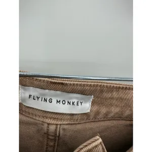 Flying Monkey Womens Tan Utility High Rise Straight Leg Jeans Size 26 F5920WTP thumbnail 6