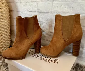 SheIn Camel Faux Suede Booties thumbnail 8