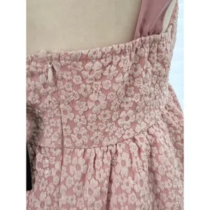 Lulus Darling Composure Pink Jacquard Floral Tie-Strap Mini Dress thumbnail 10