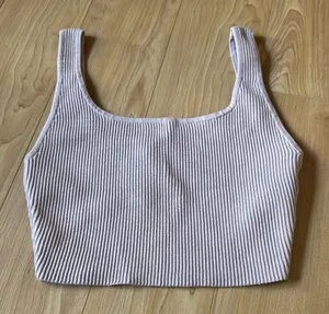 Babaton Ribbed Cream Women's Top thumbnail 1