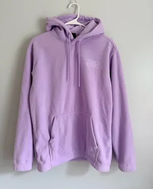 H&M Be Kind to Your Mind Lavender Fleece Hoodie XS thumbnail 1
