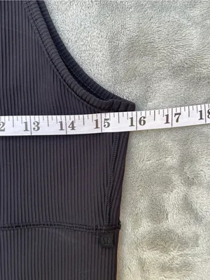 Lululemon Power Pivot Ribbed Crop Tank Top yoga Pilates gym activewear training thumbnail 7