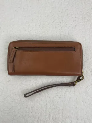 Fossil Brown Leather Wristlet Wallet thumbnail 6