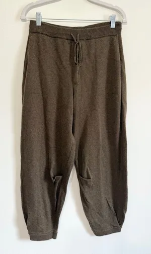 Free People Beach Barrel Jogger Sweatpants Size Small Brown Oversized Fall Boho thumbnail 1