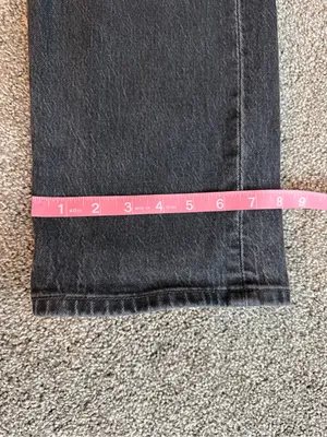 Levi’s 501 Curve Black Straight Leg Button Fly Jeans W29 L32 Faded Wash thumbnail 11