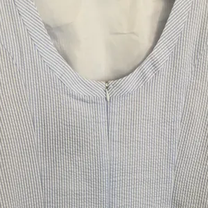 Lauren James Blue/white Seersucker Mini Dress L thumbnail 5