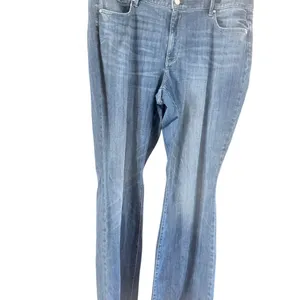 White House Black Market Light Blue Flare Jeans thumbnail 2