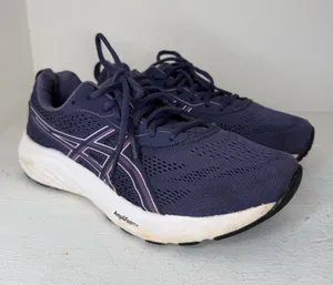 ASICS Women's Navy and Pink Athletic Running Shoes thumbnail 1