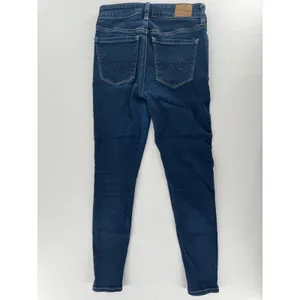 American Eagle Skinny Jeans Size 0 Super Stretch High Rise Dark Wash 25” inseam thumbnail 8