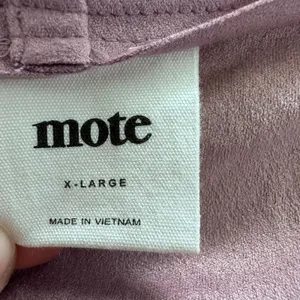 Mote Women's Jacket Size L-XL Soft Faux Suede Drape Pink Dusty‎ Long Sleeve thumbnail 2