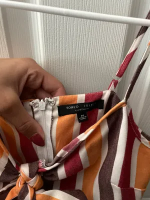 Striped Tie-Front Jumpsuit thumbnail 5
