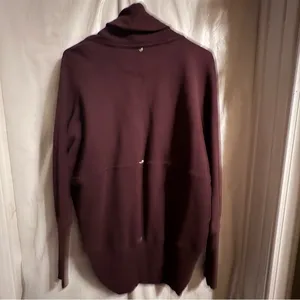 Aritzia Wilfred Diderot Cocoon Cardigan Sweater Women's XS Burgundy Open Front‎ thumbnail 2
