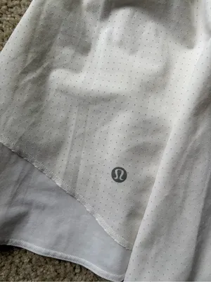 Lululemon women’s active court rival high rise white wear tennis skirt size 10 thumbnail 10