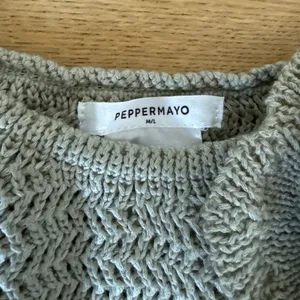 Peppermayo Crochet Mini Shorts Maia Rose Size M in Sage Green thumbnail 2