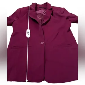 RTR‎ Endless Rose Purple Pink Single Breasted Long Sleeve Blazer Sz M thumbnail 16